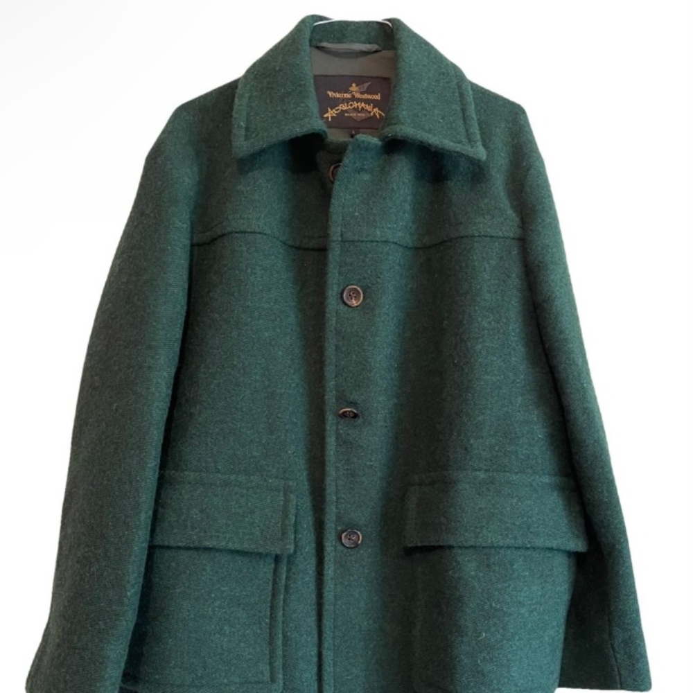 Vivienne Westwood Anglomania Green Wool Donkey Coat NWT Never Worn